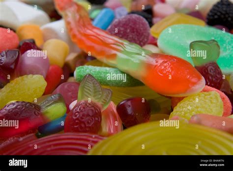 Different Sweeties Candies Germany Stock Photo Alamy