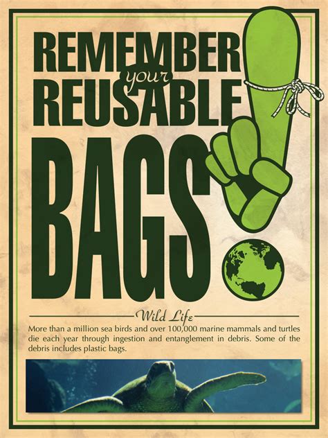 Jr White Design Remember Your Reusable Bags