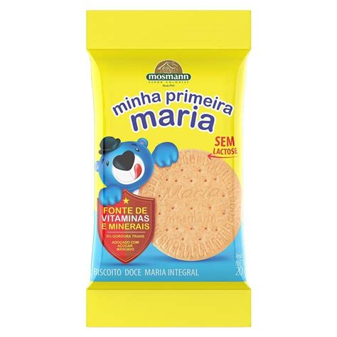 Biscoito Mosmann Minha Primeira Maria Integral Sem Lactose G