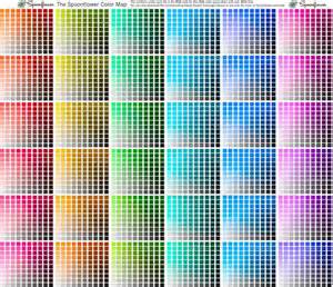 Spoonflower Map Fabric Color Palette Challenge Mixing Paint Colors