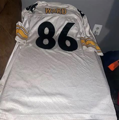 Hines Ward Pittsburgh Steelers Reebok Men Jersey White Mesh Nfl