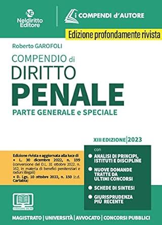 Compendio Di Diritto Penale Parte Generale E Speciale Con Espansione