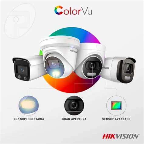 Camara Colorvu Hikvision P Mp Hs Dia Noche Ce Df T Pf Mm