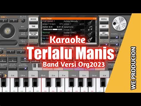 Karaoke Terlalu Manis Slank Versi Org Youtube