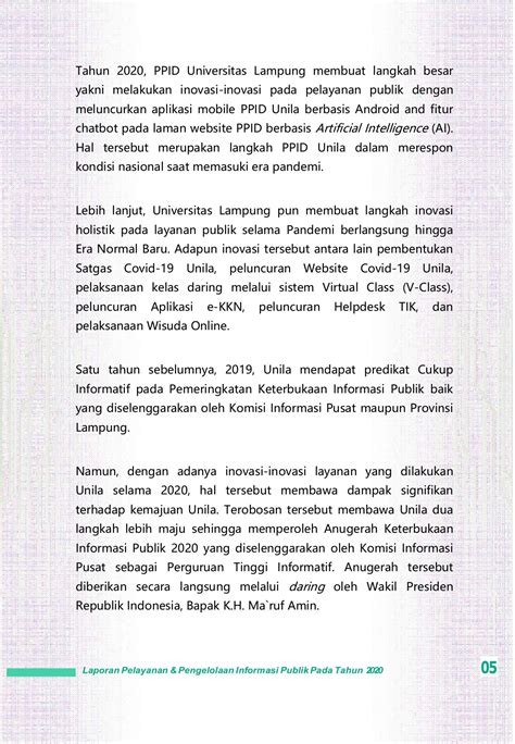 LAPORAN PELAYANAN PPID UNILA 2020 Satriamadangkara Halaman 5 PDF