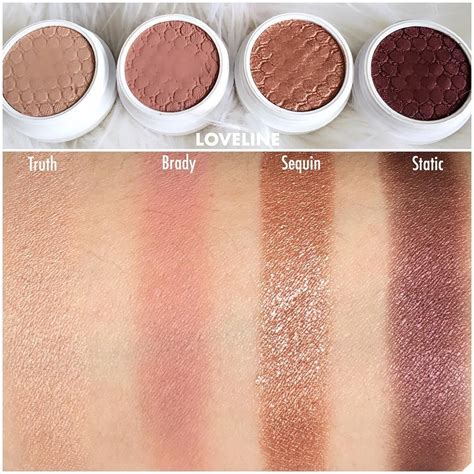 Colourpopcosmetics Loveline Super Shock Shadow Collection Swatches