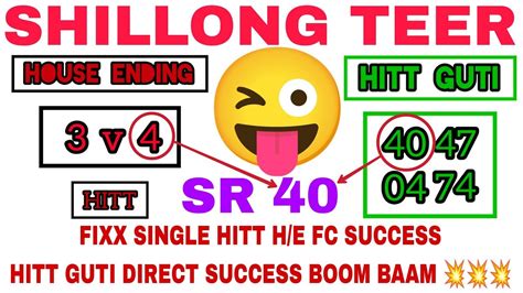 Shillong Teer Target Fixx Single House Ending Hitt