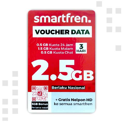 Jual Voucher SMARTFREN 2 5 GB 3 Hari Kuota Internet Shopee Indonesia