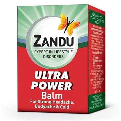 8ml Zandu Ultra Power Balm Packaging Type Box At Rs 45 In Bhopal ID