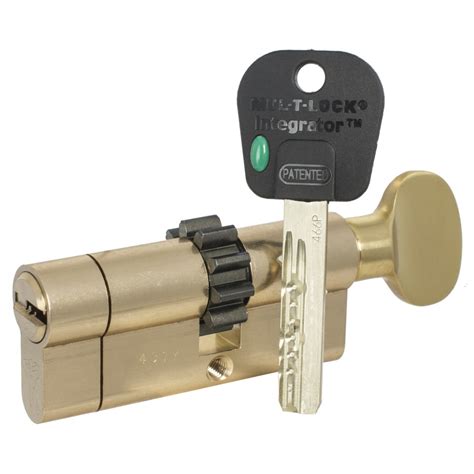 Цилиндр Mul-T-Lock Integrator ключ-вертушка, шестеренка, латунь ...