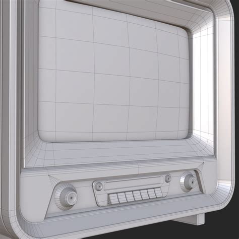 Old Antique Tv 3d Model Turbosquid 1421964