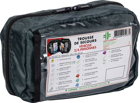 Trousse De Secours V Hicule Farmor Tro Pp Conrad Fr