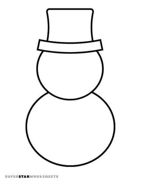 Snowman Templates To Cut Out