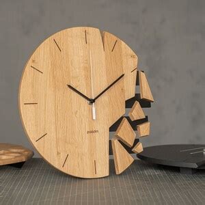 Shattered Broken Abstract Wall Clock Vreme Art Timepiece Timeless