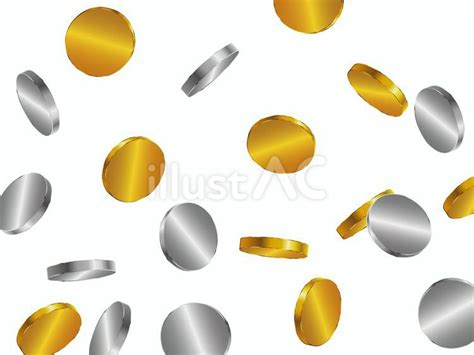 Free Vectors Coin Shower Of Gold And Silver Coins