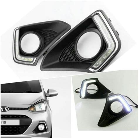 Hyundai Grand I10 LED DRL Daytime Running Light Carhatke