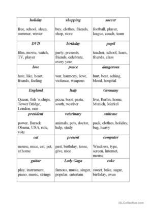 164 Taboo English ESL Worksheets Pdf Doc