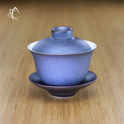 Pewter Melt Porcelain Gaiwan 125 Ml Taiwan Tea Crafts