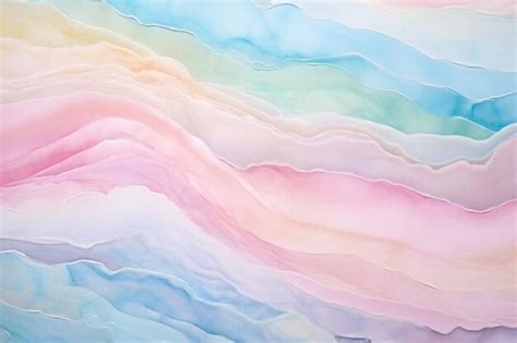 Premium Photo Decorative Pastel Coloured Hand Painted Alcohol Ink