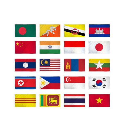 Asia Flags