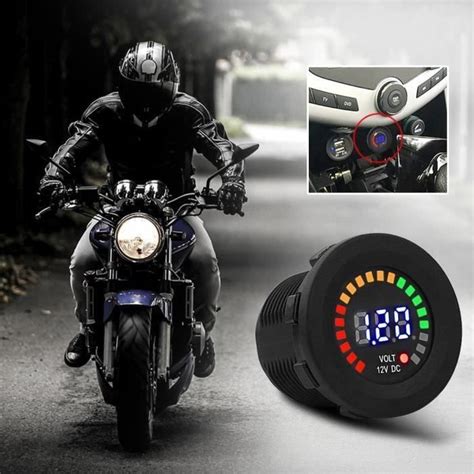 Beiping V Voltm Tre Led Affichage Num Rique De Moto Voiture