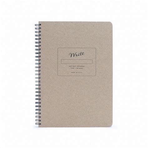 High Quality Dot Grid Notebook, 7"x10" (B5) — Write Notepads & Co.