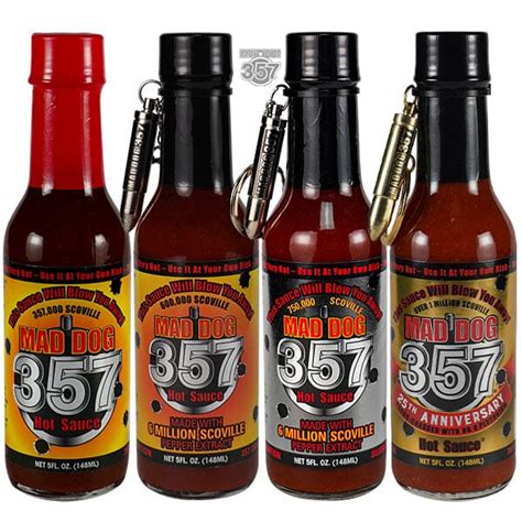 Mad Dog 357 Hot Sauce Collector's Gift Pack | Hot Pepper Extracts | Hot ...