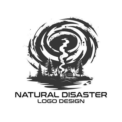 Premium Vector Natural Disaster Vector Logo Design