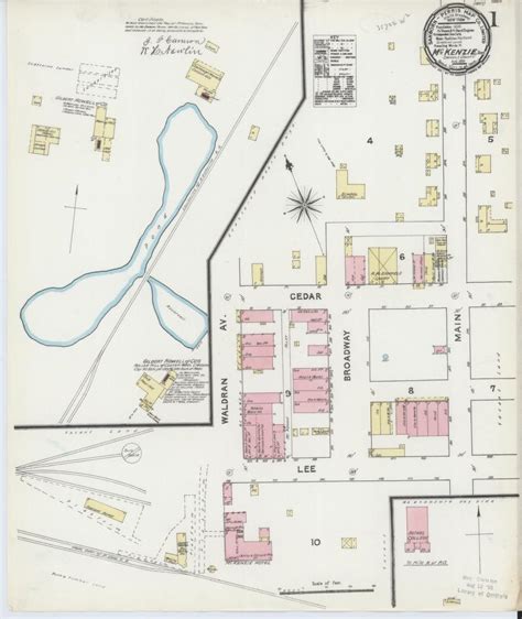 Sanborn Fire Insurance Map From Mckenzie Carroll County Tennessee