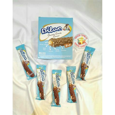 Jual Dilan Chocolate Crunchy Caramel Box 1 Box Isi 12 Sachet 23gram