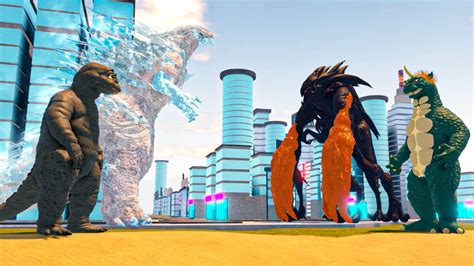 Roblox Kaiju Universe Gabara Vs Minilla And Muto Prime Vs Frostbite