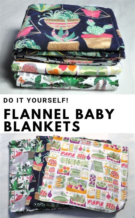 Baby Blanket Diy Tutorial Three Easy Ways To Sew Flannel Receiving