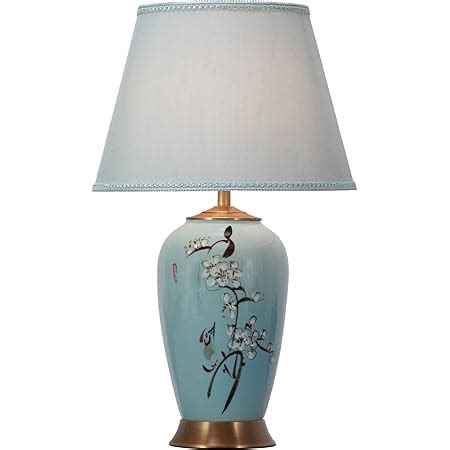 Fine Asianliving Chinesische Tischlampe Porzellan Mit Schirm Handbemalt