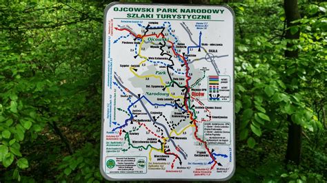 Ojcowski Park Narodowy szlaki mapa i atrakcje Hasające Zające