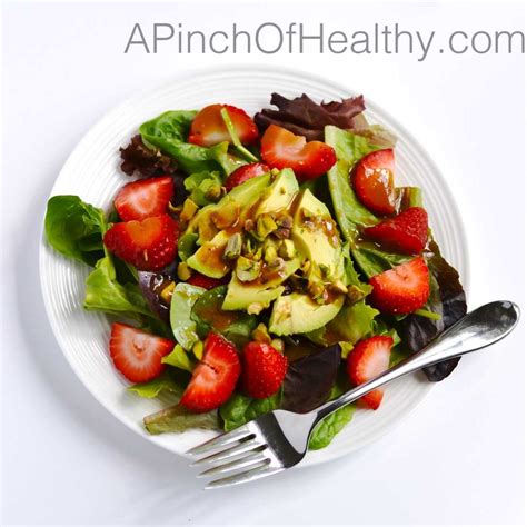 Strawberry Avocado Salad A Pinch Of Healthy