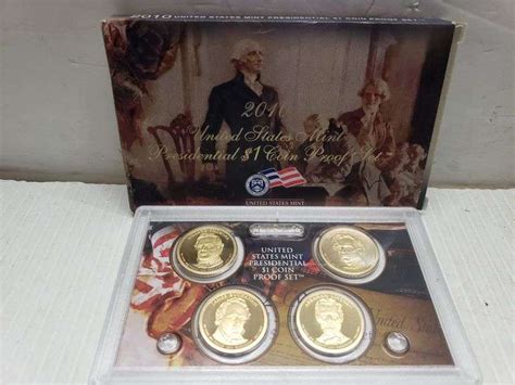 2010 United States Mint Presidential 1 Coin Proof Set Trice Auctions