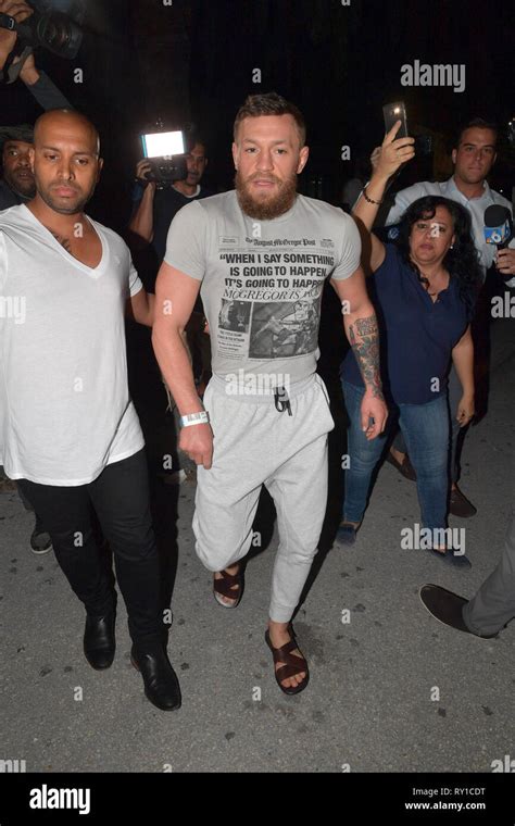 Miami Florida Usa 11th Mar 2019 Former Ufc Champ Conor Mcgregor Was