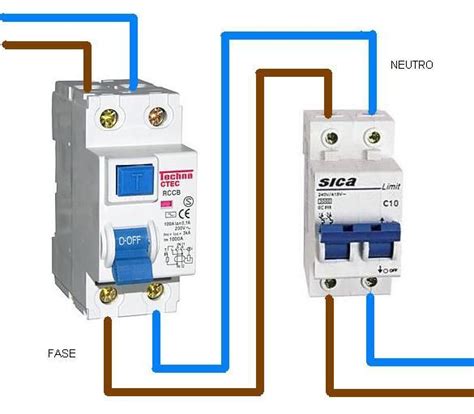 Disyuntor Diferencial E Interruptor Termomagnetico Diagrama De Instalacion Electrica