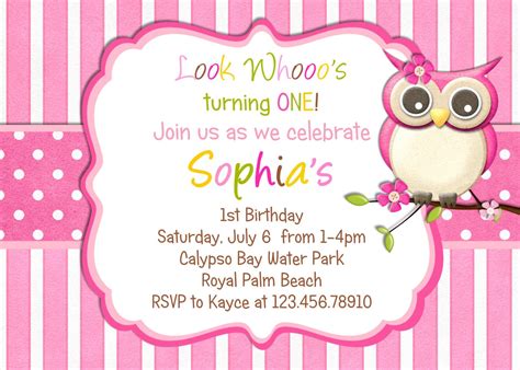 Owl Birthday Party Invitations Bagvania Free Printable Invitation