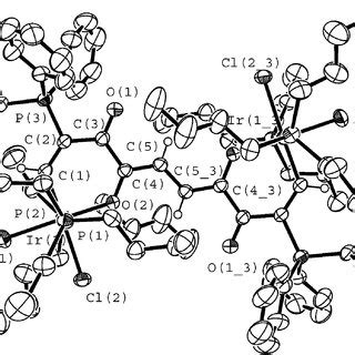 An Ortep Plot Of Complex With Thermal Ellipsoids At Probability