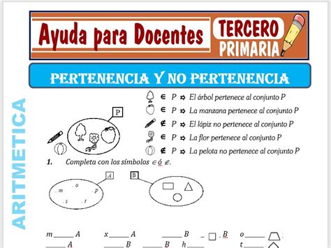 Fichas De Conjuntos De Pertenencia Y No Pertenencia Imagui Hot Sex