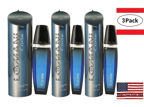 3 Pack Lomani Code by Lomani Eau De Toilette Spray 3.4 oz for Men ...