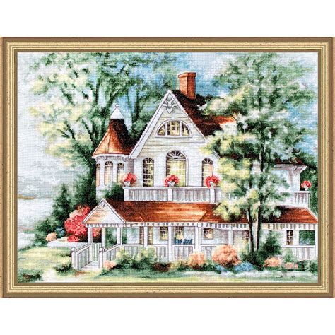 Luca S The Lake House Counted Cross Stitch Kit Walmart Walmart