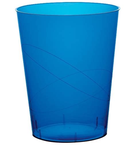 Vaso De Pl Stico Moon Azul Transp Ps Ml Uds