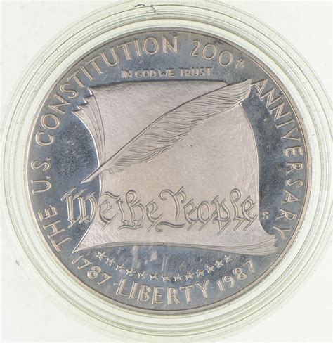 SILVER Proof 1987 S U S Constitution Bicentennial Commemorative US