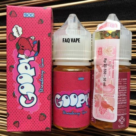 Jual Goopy Strawberry Gum Ml Bubblegum Salt Nic Liquid By Sog Faq