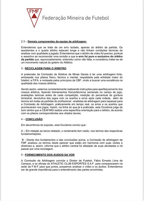 Adroaldo Leal On Twitter A Ouvidoria De Arbitragem Da FMF Considerou