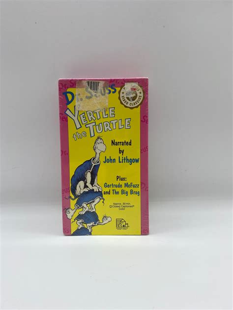 Dr Seuss Yertle The Turtle Vhs Sealed New Old Stock Yertle The Turtle