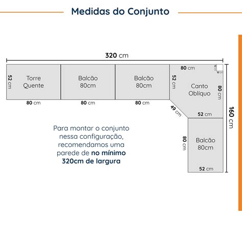 Cozinha Modulada Pe As Sem Tampo A Reos Balc Es E Torre Quente