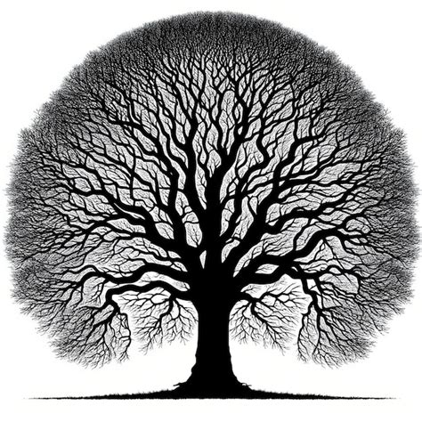 Premium Vector Vector Art Illustrations Of A Leafless Tree Silhouette